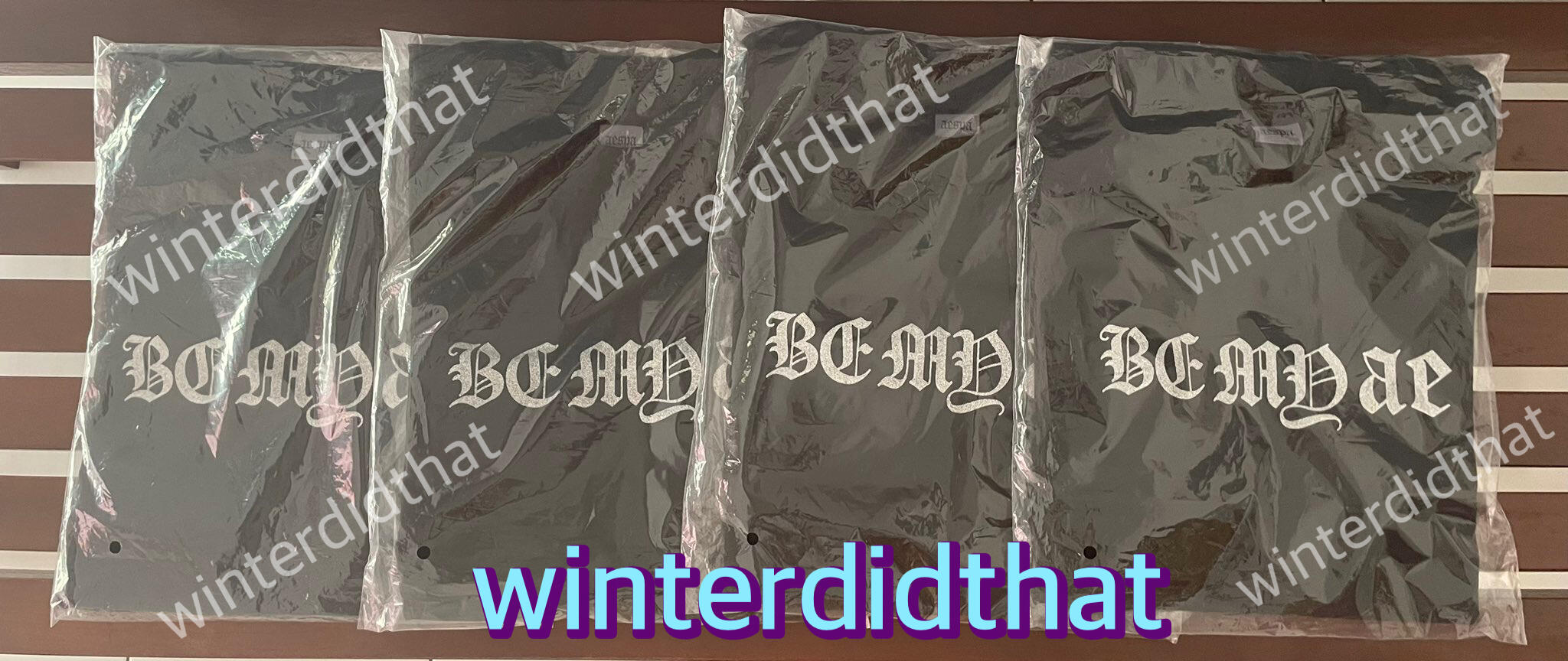 official long sleeves t-shirt "be my ae" aespa concert synk: hyper line merchandise